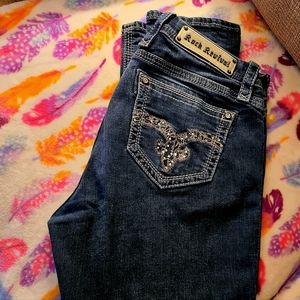 Womens rock Revival jeans